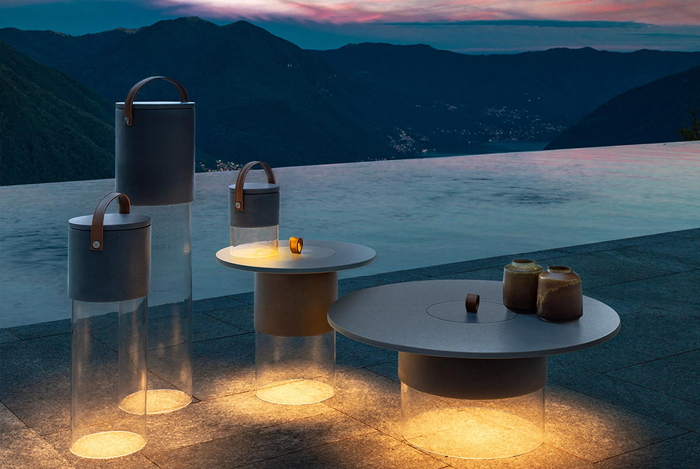 Kuka Medium Lamp & Coffee Table