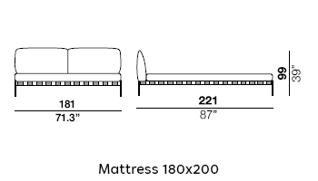 Vogue Cuoio Bed gallery