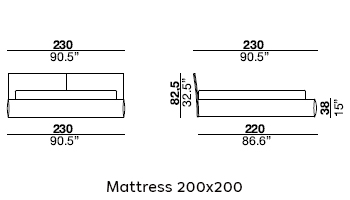 Vogue Cuoio Bed gallery