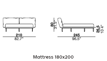Vogue Cuoio Bed gallery