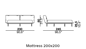 Vogue Cuoio Bed gallery