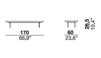 Vogue Cuoio Bench gallery