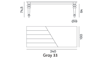 Gray 32/33/34/35 Dining Table gallery