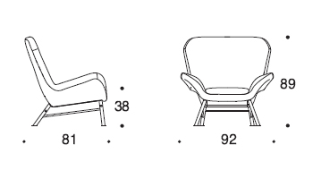 Sho lounge Armchair gallery
