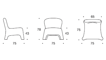 Sho lounge Armchair gallery